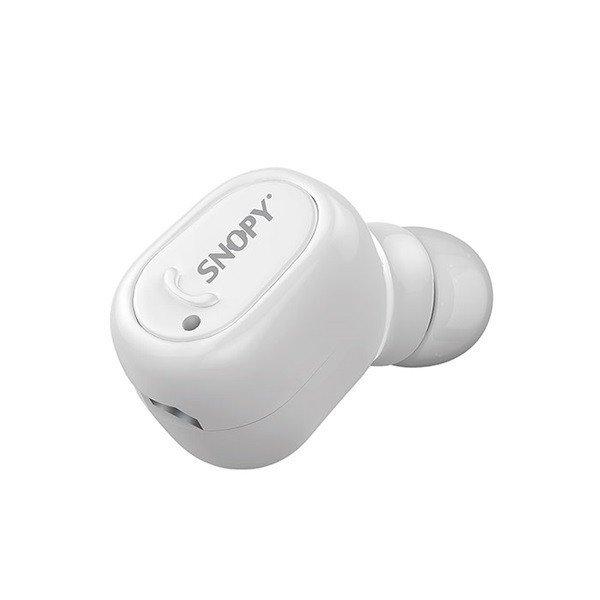 Snopy Fülhallgató Vezeték Nélküli - SN-BT155 White (Bluetooth v4.0,
mikrofon, fehér, 1 fülhallgató!)