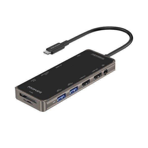 Promate USB Hub - PRIMEHUB PRO (USB-C 11in1 HUB, 100W PD)