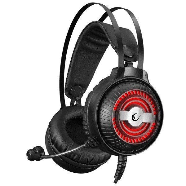 Rampage Fejhallgató - RM-K30 THUNDER PRO (7.1 hangzás, mikrofon, 3,5mm Jack,
nagy-párnás, fekete, RGB LED)