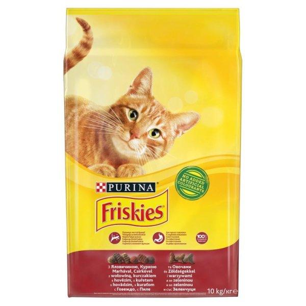 Friskies Száraz Macska Hús+Csirke+Zöldség 10kg