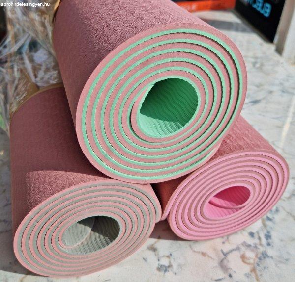Yoga Mat , jóga matrac, TPE, 6mm, 2 színű, C31