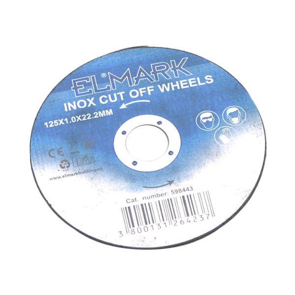 INOX CUT OFF WHEELS 125X22.2X1.0mm