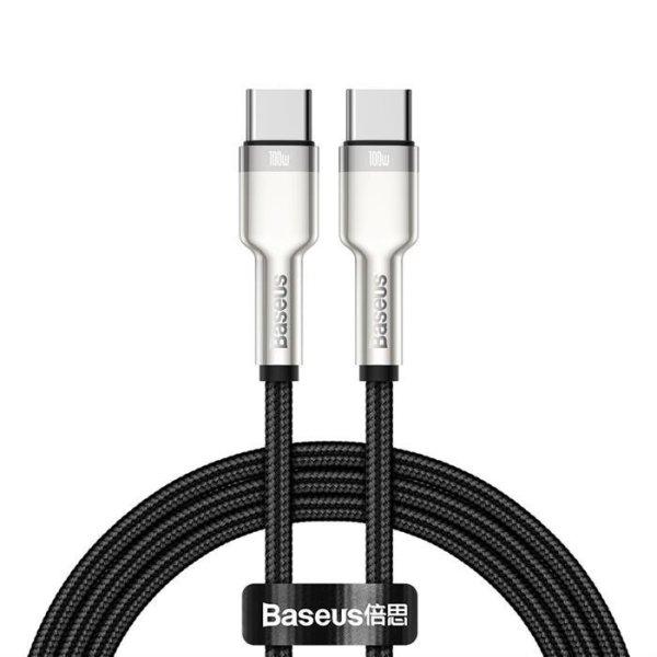 Baseus Cafule sorozat Metal adat Type-c USB - USB Type-c kábel Power Delivery
100 W (20 V / 5 A) 1 m fekete (CATJK-C01)