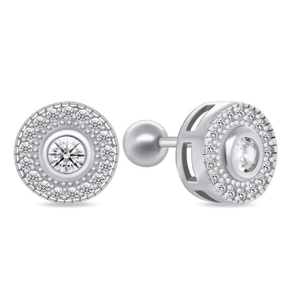 Brilio Silver Varázslatos ezüst fülbevalók cirkónium
kövekkel EA175W