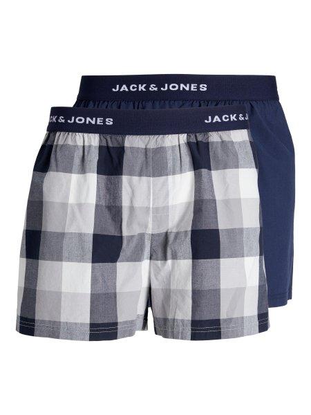 Jack&Jones 2 PACK - férfi alsónadrág JACLUCA 12239042 Navy Blazer
S