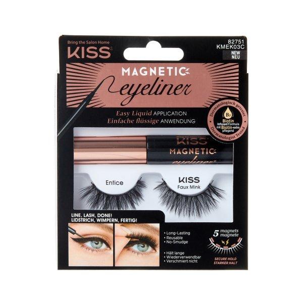 KISS Mágneses szempillák szemhéjtussal Eyelash Kit 03 (Magnetic
Eyeliner)