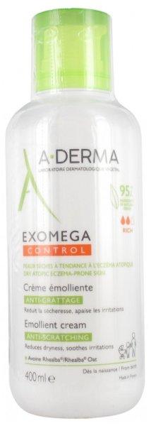 A-DERMA Bőrpuhító krém atópiás ekcémára
hajlamos száraz bőrre Exomega Control (Emollient Cream) 400 ml