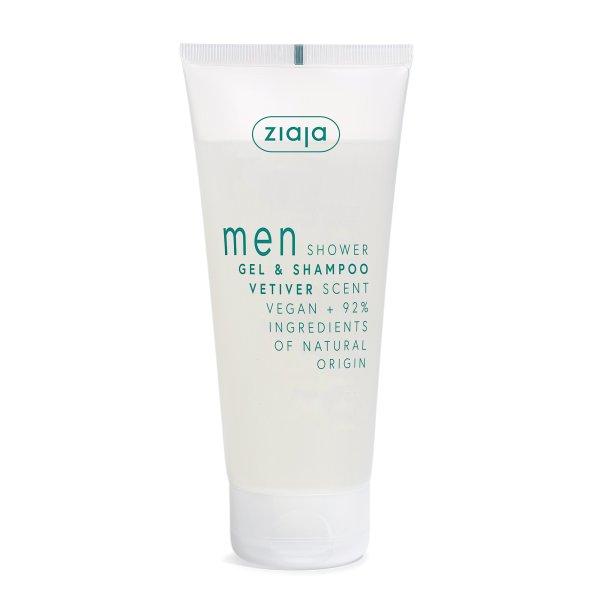 Ziaja Tusfürdő és sampon Vetiver Men (Gel & Shampoo) 200 ml