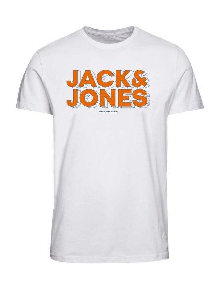 Jack&Jones Férfi póló JCOSPACE Standard Fit 12243940 white S