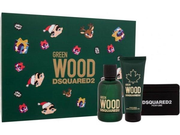 Dsquared² Green Wood - EDT 100 ml + tusfürdő 100 ml +
kártyatartó tok
