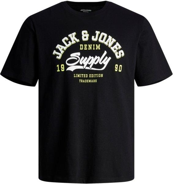 Jack&Jones Férfi póló JJELOGO Standard Fit 12246690 Black M