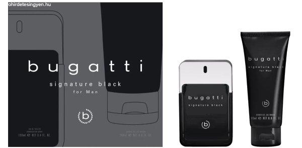 Bugatti Signature Black - EDT 100 ml + tusfürdő 200 ml