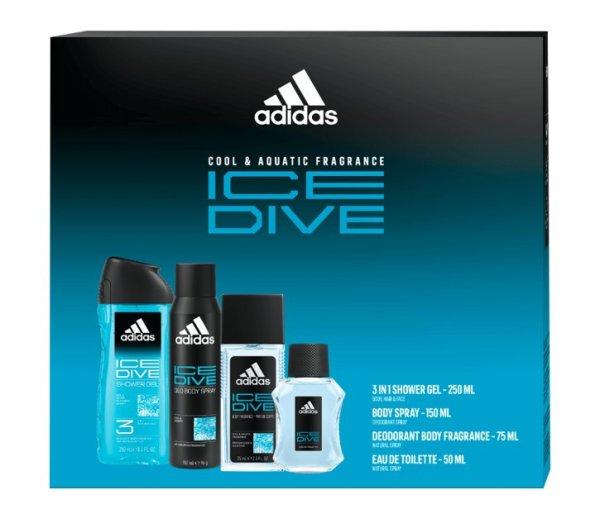Adidas Ice Dive - EDT 50 ml + tusfürdő 250 ml + dezodor spray 150 ml
+ dezodor szórófejjel 75 ml