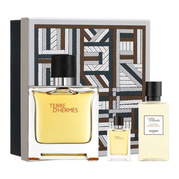 Hermes Terre D' Hermes - parfüm 75 ml + tusfürdő 40 ml +
parfüm 5 ml