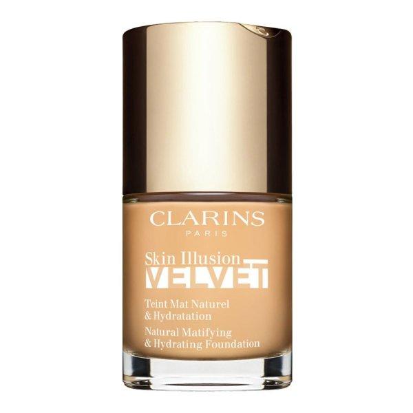 Clarins Mattító alapozó Skin Illusion Velvet (Natural Matifying &
Hydrating Foundation) 30 ml 108W