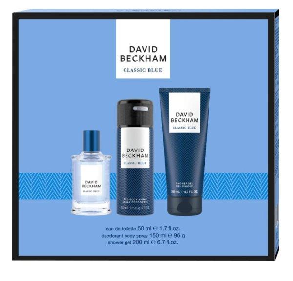 David Beckham Classic Blue - EDT 50 ml + tusfürdő 200 ml + dezodor
spray 150 ml