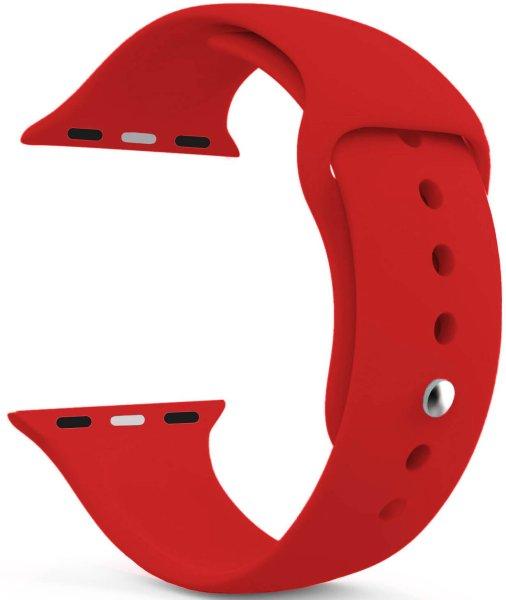 4wrist Szilikon szíj Apple Watch - Piros 42/44/45/49 mm - M/L