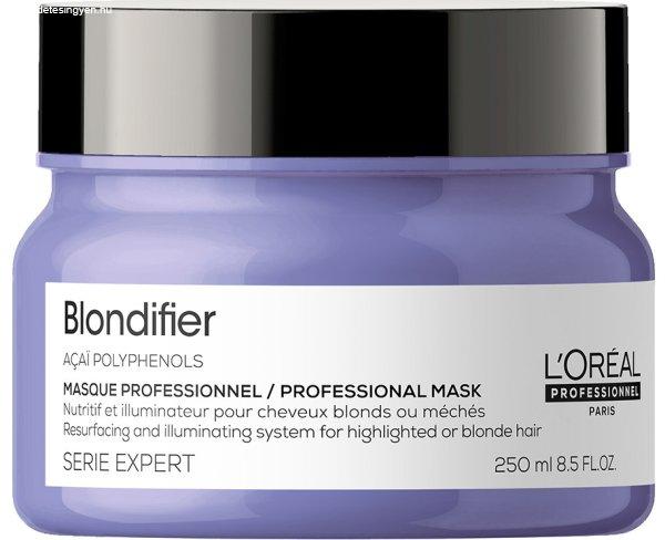 L´Oréal Professionnel Helyreállító és
fényesítő maszk szőke hajra Série Expert Blondifier
(Masque) 250 ml