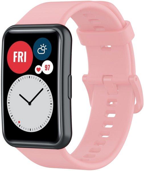 4wrist Szilikon szíj Huawei Watch FIT, FIT SE, FIT new-hez - Pink