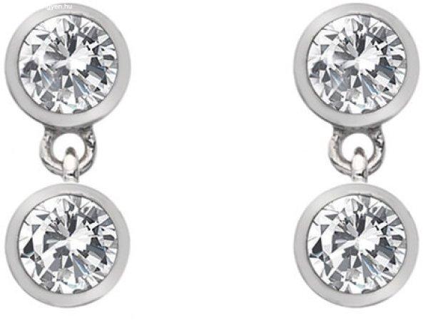 Hot Diamonds Ezüst fülbevaló topázzal és valódi
gyémánttal Willow DE586