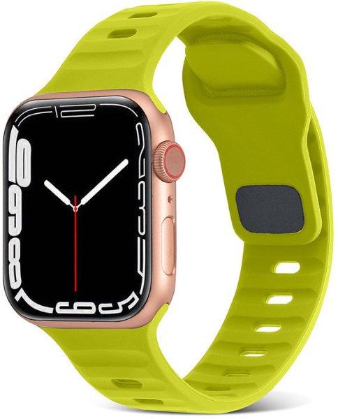 4wrist Szilikon szíj Apple Watch 38/40/41 mm - Fluorescent Green