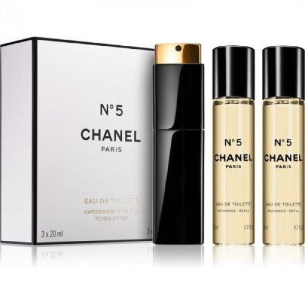 Chanel No. 5 - EDT 20 ml (újratölthető palack) +
utántöltő 2 x 20 ml