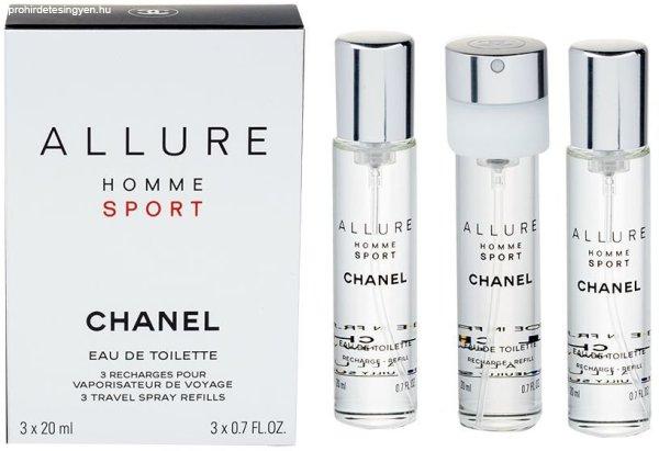 Chanel Allure Homme Sport - EDT utántöltő (3 x 20 ml) 60 ml
