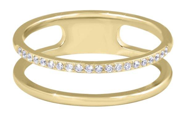 Troli Dupla minimalista acél gyűrű Gold 49 mm