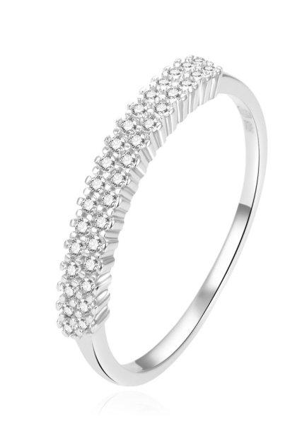 Beneto Gyönyörű ezüst gyűrű
átlátszó cirkónium kővel AGG408 52 mm