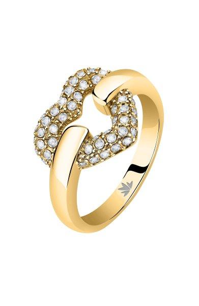 Morellato Romantikus aranyozott acél gyűrű Bagliori SAVO280 54
mm