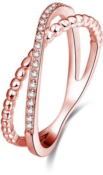 Beneto Rózsaszín aranyozott dupla ezüst gyűrű AGG195
60 mm