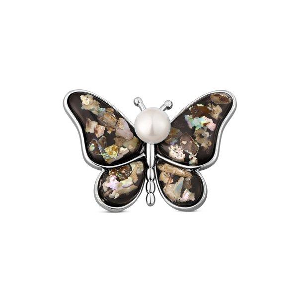 JwL Luxury Pearls Gyöngy bross 2 az 1-ben, valódi fehér
gyönggyel és gyöngyházzal JL0820