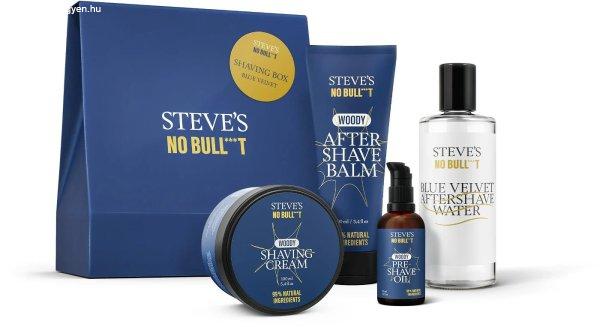Steve´s Ajándékcsomag Shaving Box Blue Velvet
