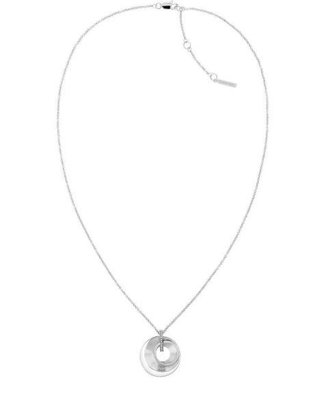 Calvin Klein Luxus acél nyaklánc kristályokkal 35000157