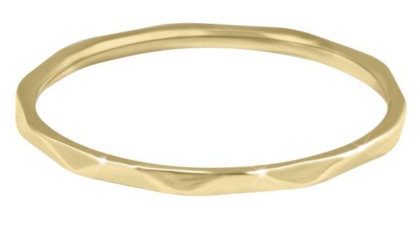 Troli Minimalista gyengéd kivitelezésű aranyozott
gyűrű Gold 49 mm