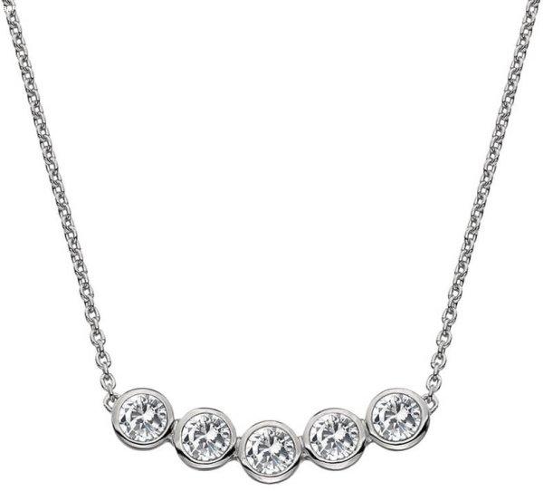 Hot Diamonds Gyengéd ezüst nyaklánc topázzal és
valódi gyémánttal Willow DN129-el