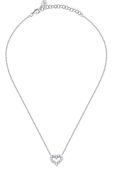 Morellato Romantikus ezüst szív nyaklánc Tesori SAIW129