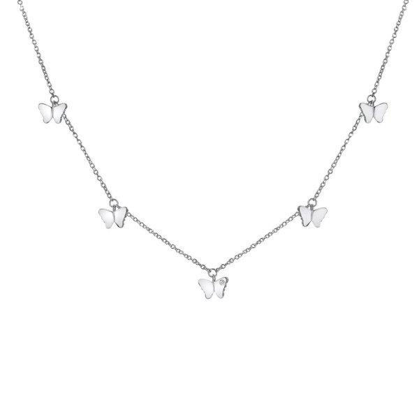 Hot Diamonds Bájos ezüst nyaklánc pillangókkal Flutter
DN168/9 40-45 cm