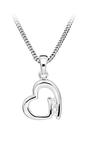 Silver Cat Romantikus ezüst nyaklánc Szív SC477 (lánc,
medál)