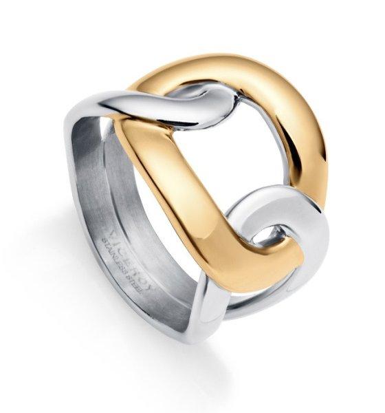 Viceroy Luxus tricolor acél gyűrű Chic 75310A01 55 mm