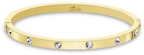 Lotus Style Merev aranyozott karkötő kristályokkal LS1846-2/2