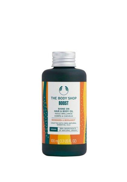 The Body Shop Haj- és testápoló olaj Boost Mandarin & Bergamot
(Shine On Hair & Body Oil) 100 ml