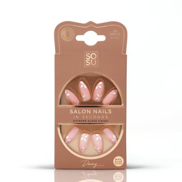 SOSU Cosmetics Műkörmök Daisy (Salon Nails) 24 db