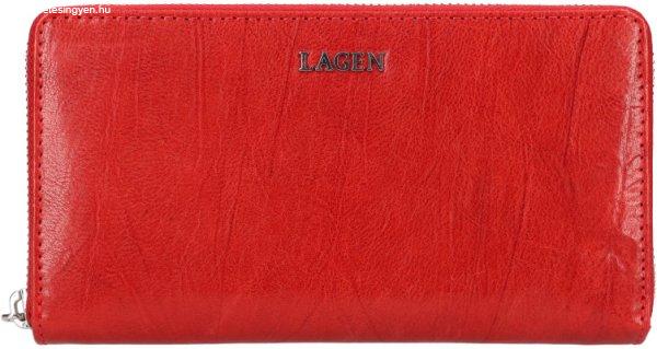 Lagen Női bőr pénztárca LG-2161 RED