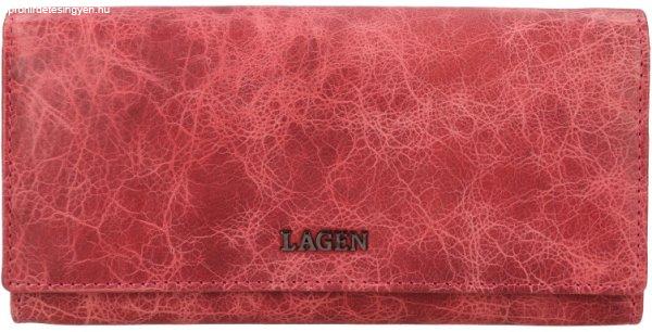 Lagen Női bőr pénztárca LG-2164 OLD PINK