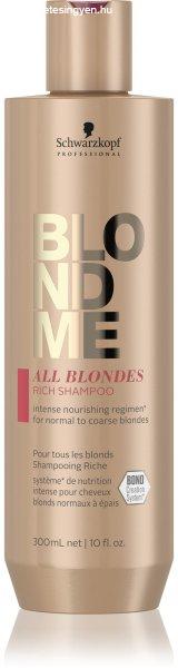 Schwarzkopf Professional Sampon normál és erős szőke hajra
BLONDME All Blondes (Rich Shampoo) 300 ml