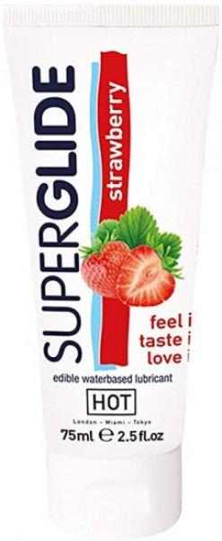 SUPERGLIDE epres síkosító gél Strawberry (75 ml)