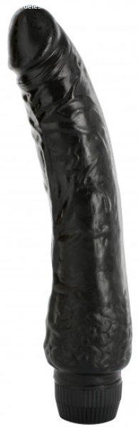 Fekete holló zselés vibrátor (22,5 cm)