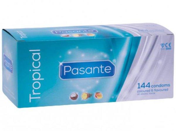 Pasante Tropical – ízesített latex óvszerek (144 db)