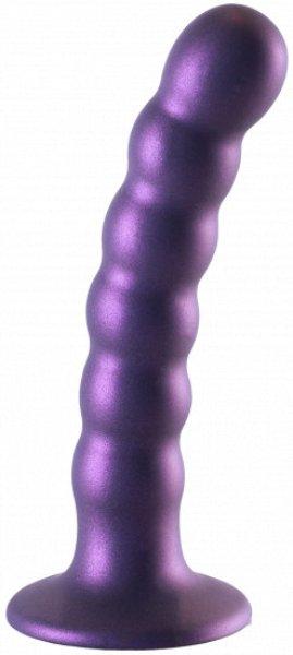Anális gyöngyös dildó Metallico Beaded (13,8 cm), lila